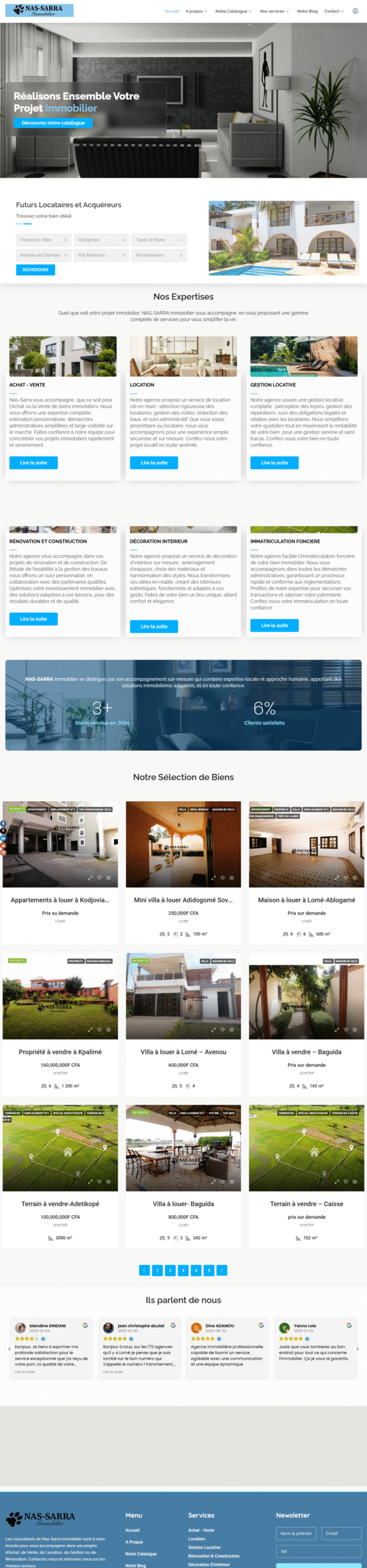 Projet NASSARE IMMOBILIER